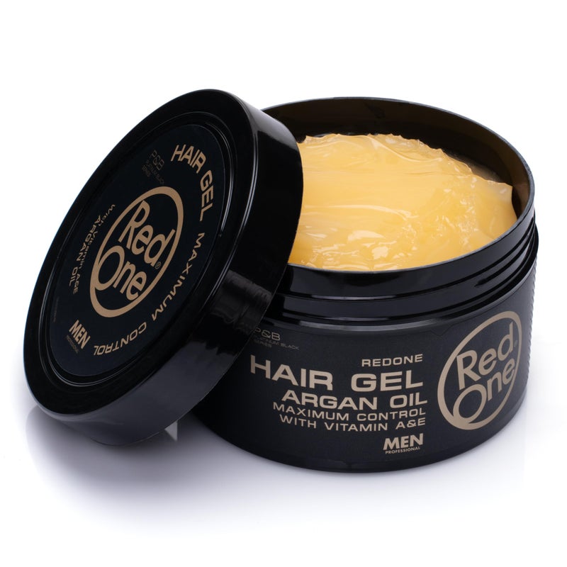 Redone Argan Hair Gel 13.5 fl oz (400ml) | Strong Hold Styling Gel for Men & Women | Argan Oil Infused Hair Gel for Curly, Slick Back & Natural Styles | High Shine, Eco-Friendly Formula - Image 3